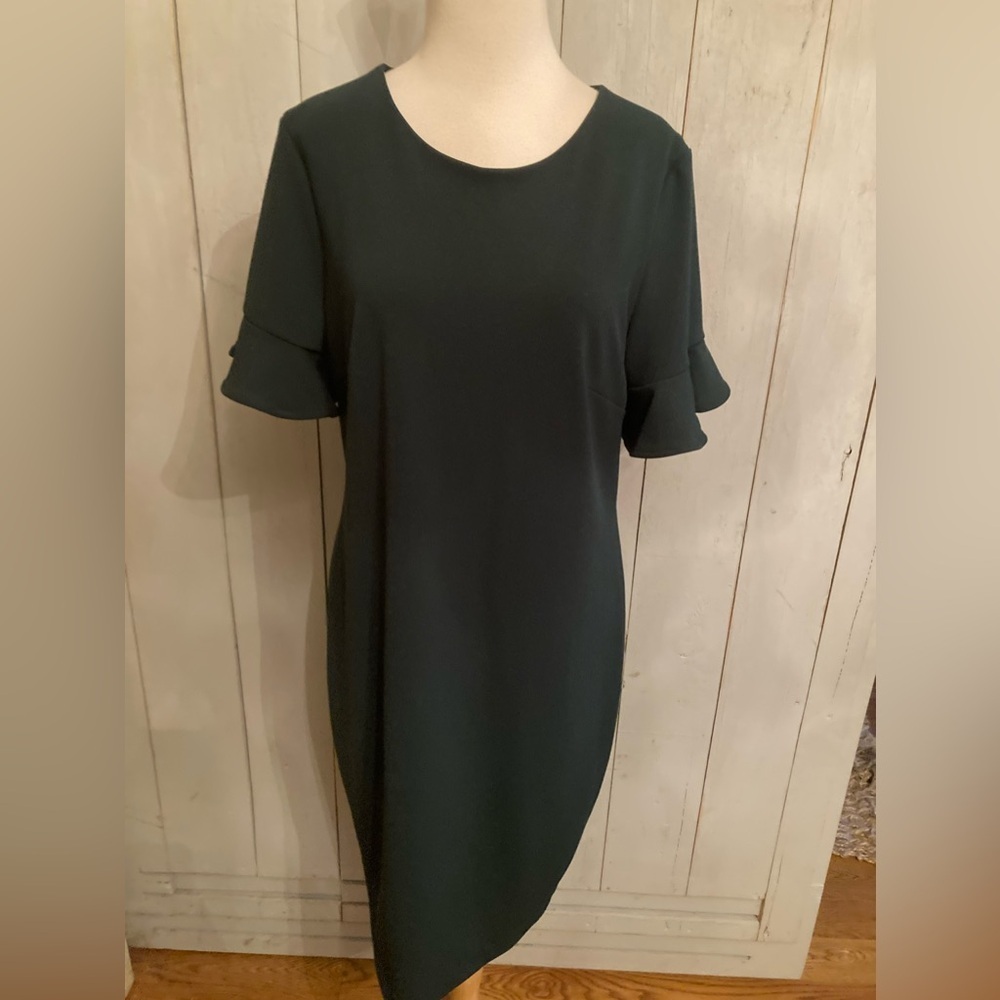 Calvin Klein Solid Black Stretch Flutter Sleeve S… - image 3